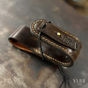 VLBB Tabs 4 Leather bow holder hook that threads onto a belt