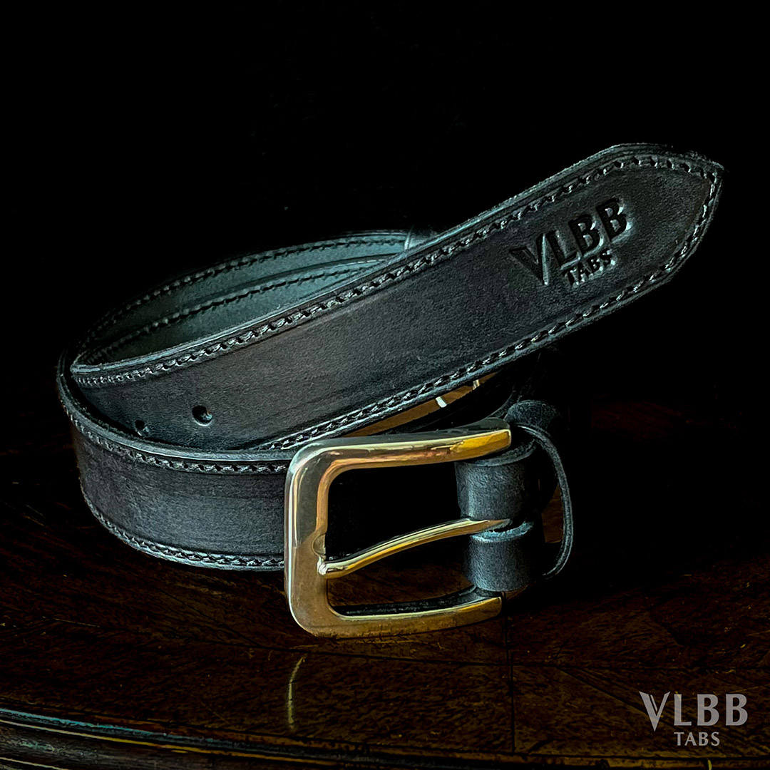 stitched and riveted belt